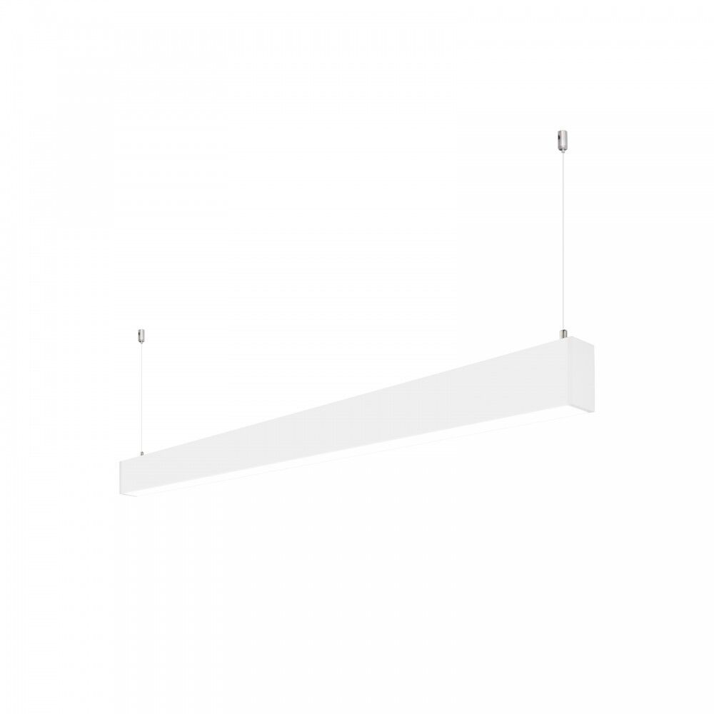 LEDDIRETTO Profilo Lineare Bianco a Sospensione in Alluminio per Striscia LED 1m e 2m