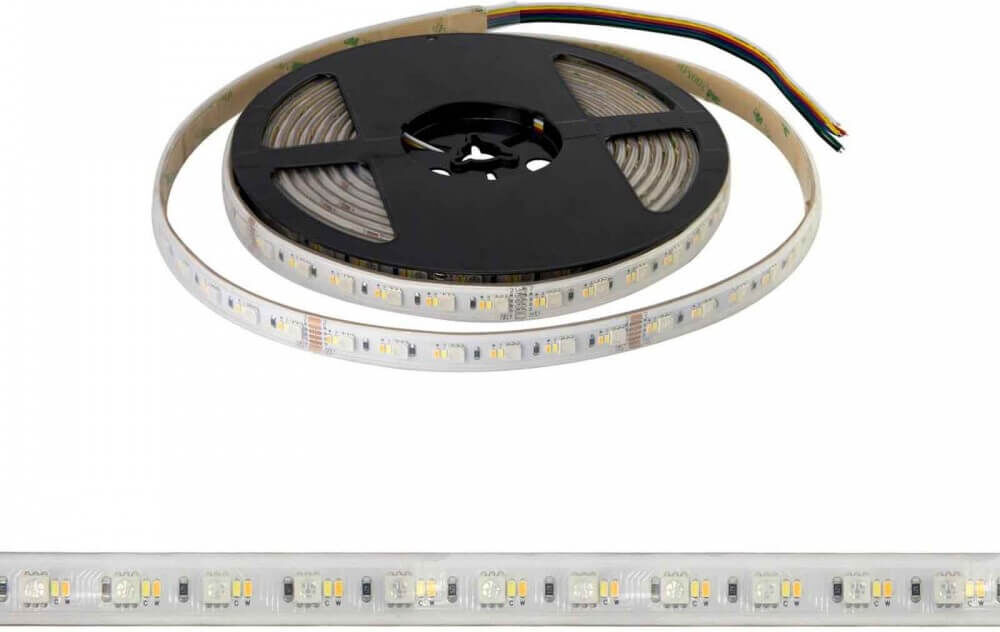 LEDDIRETTO Striscia LED Professional - RGB + CCT (bianco Variabile)  - IP67 - 20W/m - 5m - 24V