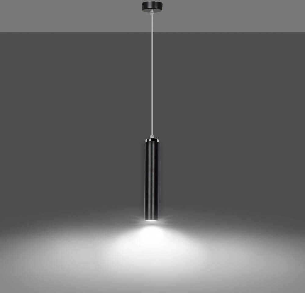 EMIBIG lighting Lampada a Sospensione LUNA 1 BLACK