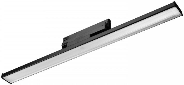 LEDDIRETTO Lampada LED Lineare 34W per binario Trifase 60cm, simm. 2x45° nero, PHILIPS certadrive CCT