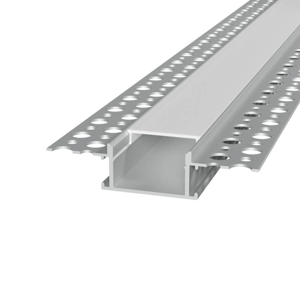 Profilo da incasso per Cartongesso in Alluminio per doppia striscia LED