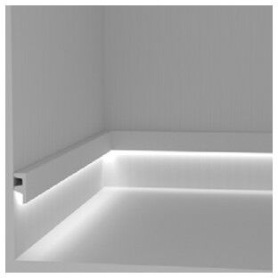 LEDDIRETTO Cornice Pitturabile per Illuminazione Segnapasso per Strisce LED - 2m