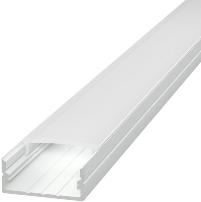 LEDDIRETTO Profilo Slim per Doppia striscia LED 1m e 2m - BIANCO