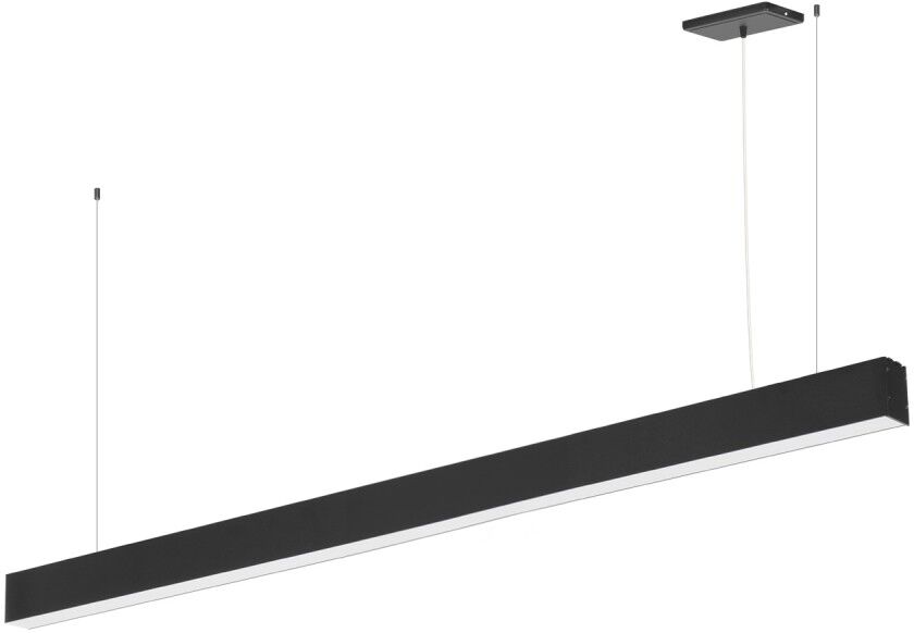 LEDDIRETTO Lampada Lineare LED a Sospensione 55W 150cm nera, PHILIPS driver CCT