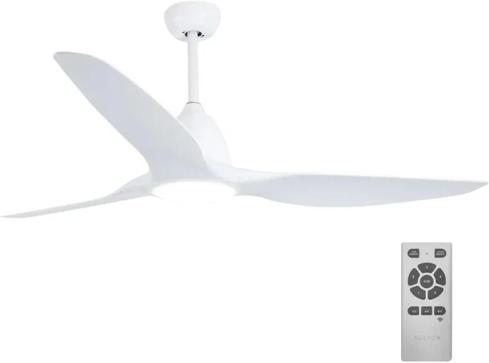 SULION Ventilatore da soffitto Roc WiFi, bianco, Ø 132 cm, CCT,