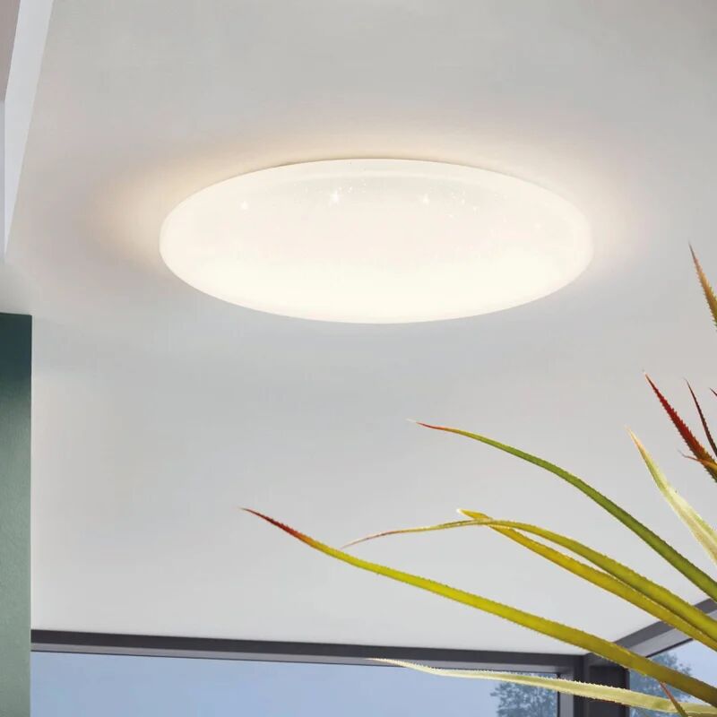 EGLO Plafoniera LED moderno Pogliola, bianco Ø 50 cm, luce naturale