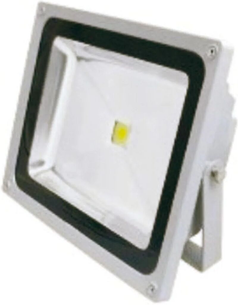 Proiettore Led Smd Intec Elios 20w 1600 Lumen 4000k Luce Bianca In Colore Grigio Silver Ip65