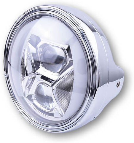 HIGHSIDER 7 pollici faro led LTD TYP 8 con TFL, illuminazione curva Argento