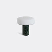 Case Furniture 'solid Table Light', Serpentine Marble, Small, Us Plug