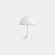 Louis Poulsen 'panthella 320' Table Lamp, White Opal, Uk Plug