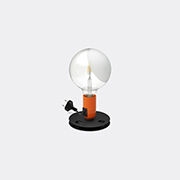 Flos 'lampadina' Table Lamp, Orange, Us Plug