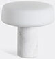 Case Furniture 'solid Table Light', Carrara Marble, Large, Us Plug