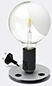 Flos 'lampadina' Table Lamp, Black, Uk Plug