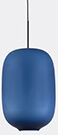 Cappellini 'arya' Hanging Lamp, Large, Blue, Uk Plug