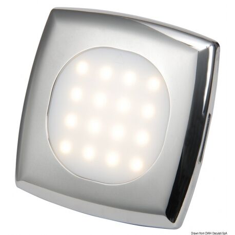 Osculati Plafoniera LED da incasso Square Plafoniera quadrata LED