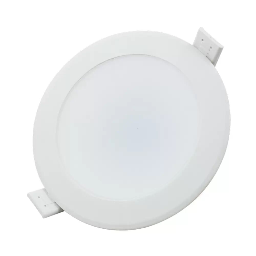 Faretto Led da incasso 5W Rotondo Cornice bianca Apertura 90 gradi Bianco neutro 4000K Aigostar