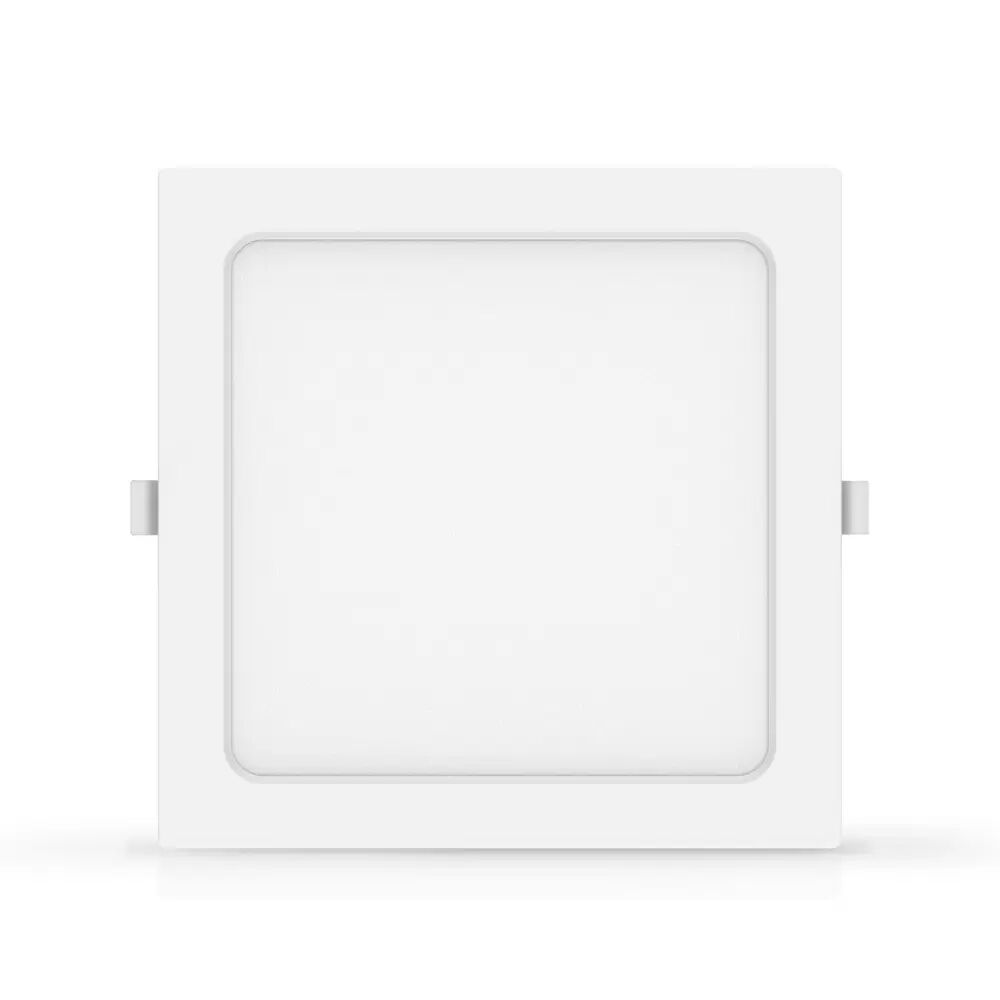 Faretto Led slim da incasso 15W Quadrato Cornice bianca Apertura 100 gradi Bianco neutro 4000K Aigostar