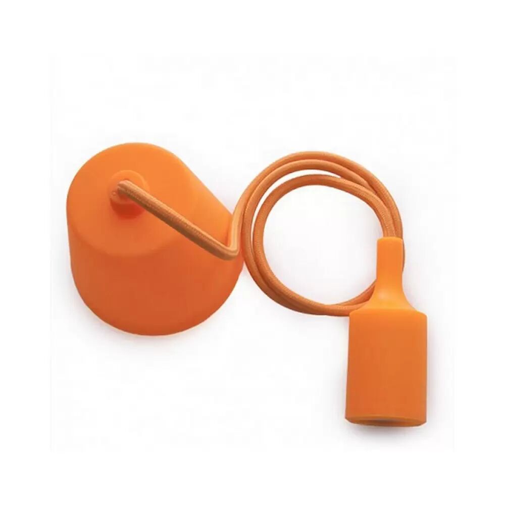 Pendel in silicone Arancione a sospensione 1 x E27 Novaline