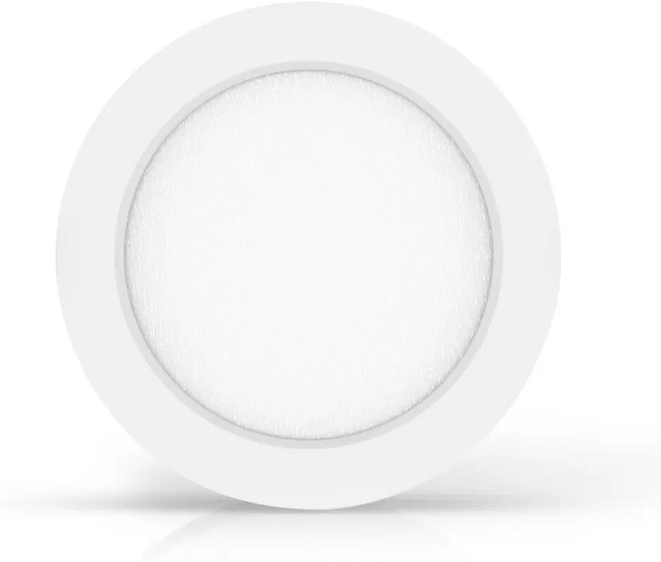 Plafoniera Led slim 12W Bianca Rotonda Bianco neutro 4000K Aigostar