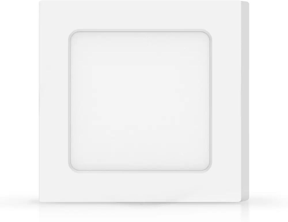 Plafoniera Led slim 6W Bianca Quadrata Bianco caldo 3000K Aigostar