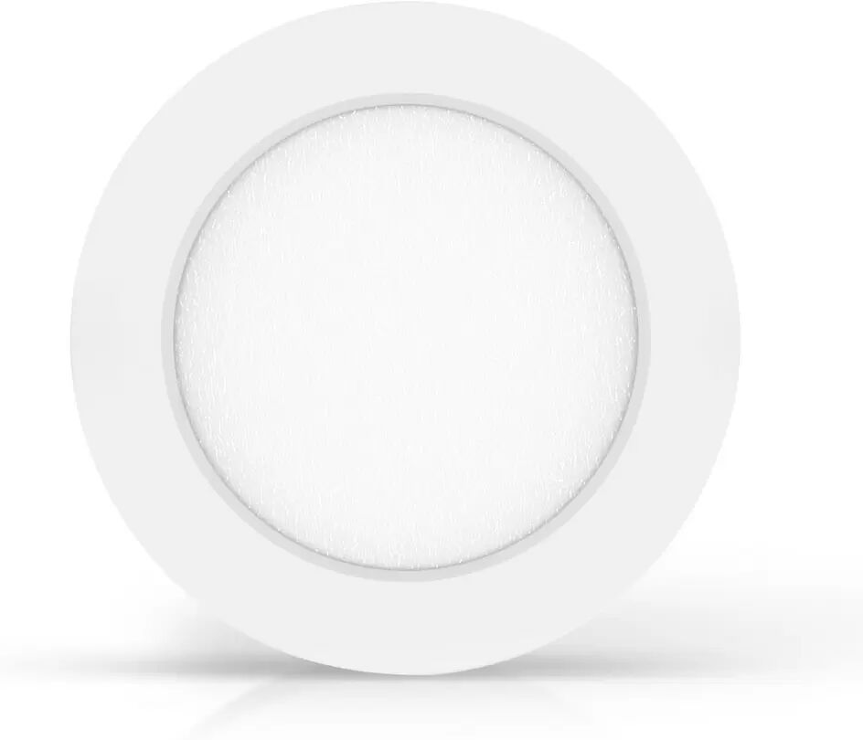 Plafoniera Led slim 6W Bianca Rotonda Bianco neutro 4000K Aigostar