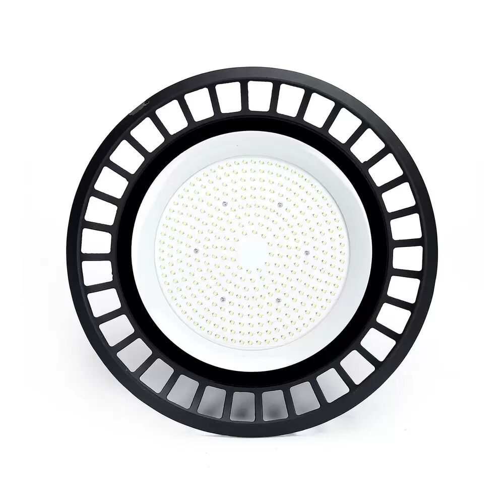 Campana Led industriale UFO Slim 200W Nera IP65 Bianco Freddo 6500K Aigostar