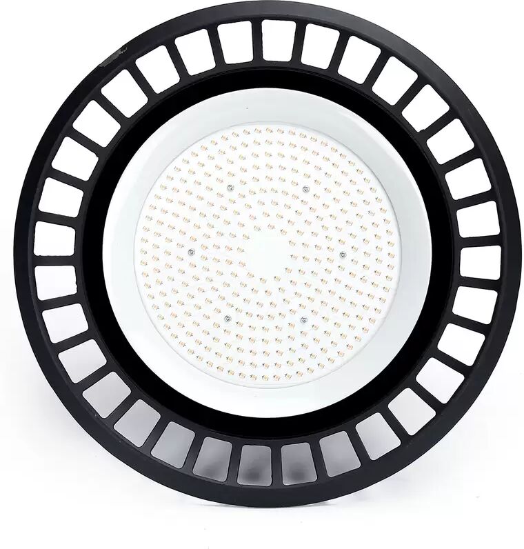 Campana Led industriale UFO Slim 200W Nera IP65 Bianco Neutro 4000K Aigostar