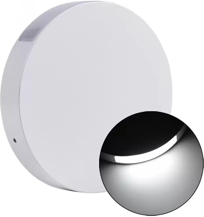 Applique Led da parete slim 6W rotonda Bianco Doppia emissione Bianco freddo 6500K Wisdom