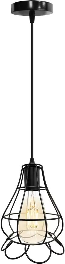 Lampadario da soffitto Industrial Style Nero 1 x E27 Novaline