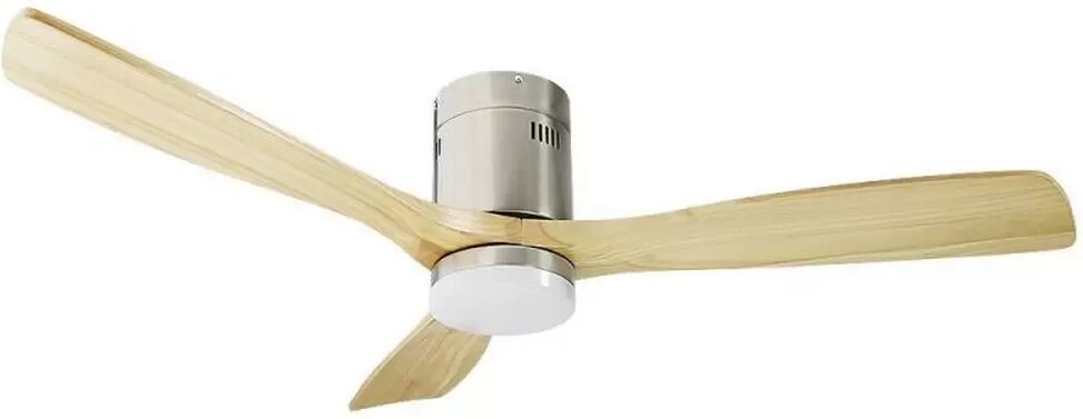 Lampadario Ventilatore da soffitto Niquel Energy 18W illuminazione Led regolabile con telecomando M LEDME