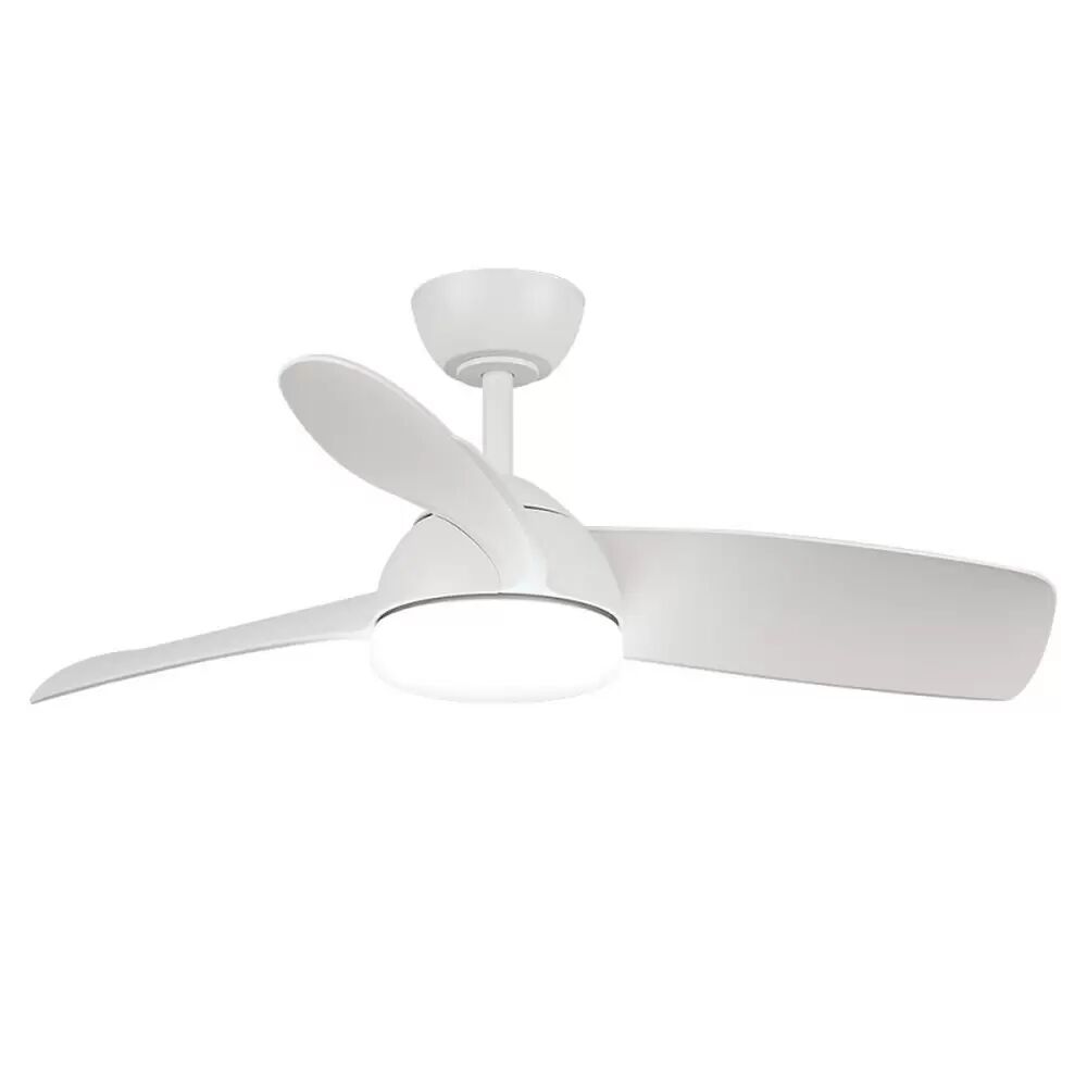 Lampadario Ventilatore da soffitto White Face 24W illuminazione Led regolabile con telecomando M LEDME