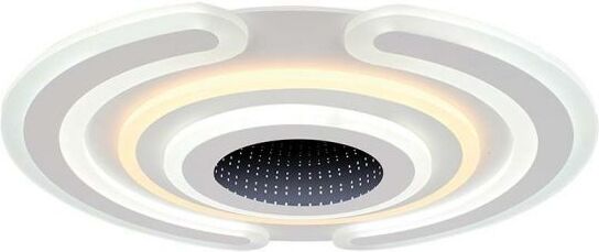 V-Tac Vt-7960 Lampadario Led 95w Decorativo Dimmerabile Effetto 3d Con Telecomando D52*5cm Cct 3in1 3000k+6500k - 15358