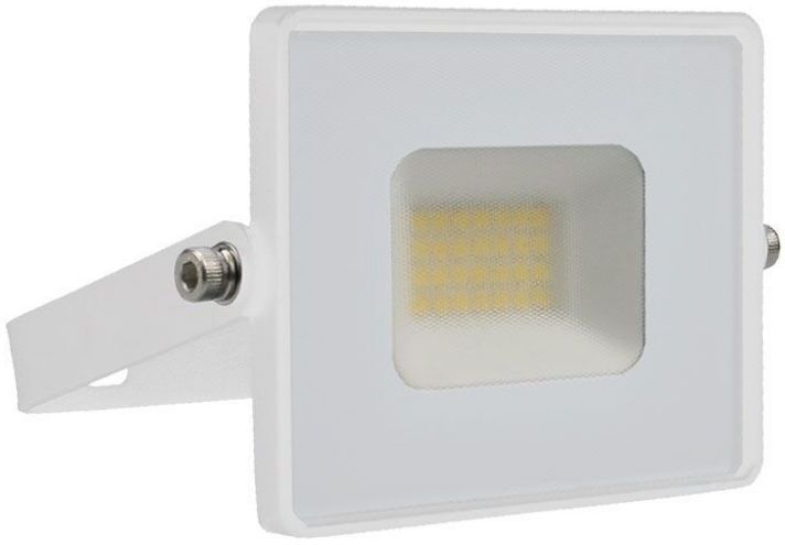 V-Tac Vt-4021 Faro Led Smd 20w Bianco Naturale 4000k E-Series Ultra Slim Corpo Bianco1620lm Ip65 - Sku 215950