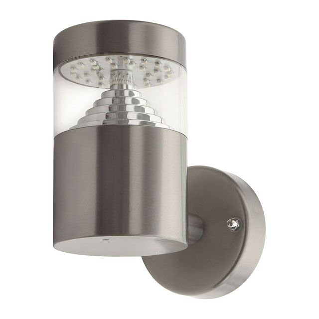 Kanlux Portalampada Da Parete Led 3w  Ip44 El-14l-Up  Agara Mod.18600-Bianco Freddo