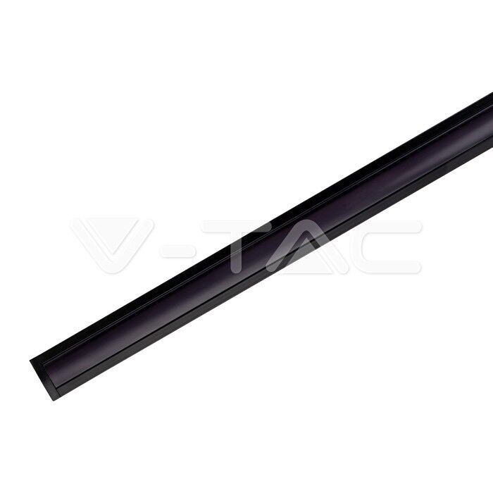 V-Tac Profilo In Alluminio 2mt Colore Nero Per Striscia Led Strip Installazione Plafone Sku 2878