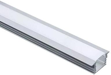 V-Tac Vt-8115 Profilo In Alluminio Incasso Da 2m Milky Cover Per Striscia Led - Sku 3357