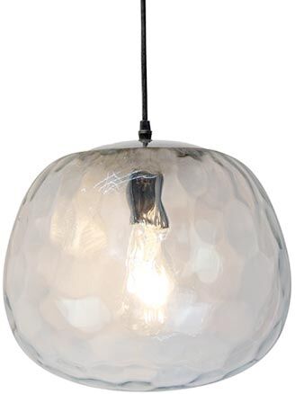 V-Tac Vt-7254 Lampadario Portalampada 1mt In Vetro Trasparente Moderno Forma Sferica Ф250mm - Sku 3882