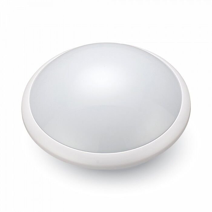 V-Tac Vt-8002c Plafoniera Portalampada Circolare Per Lampada 1xe27 Con Sensore Microonde Ip44 - Sku 4966