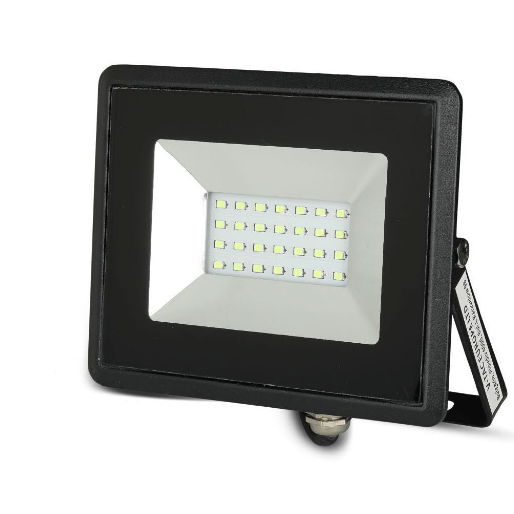 V-Tac Vt-4021 Faro Led Smd 20w Luce Verde E-Series Ultra Slim Nero Ip65 - Sku 5991