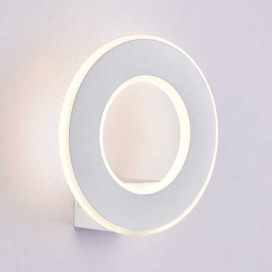 V-Tac Vt-710 Lampada Led 9w Da Parete Alluminio Bianco Wall Light Bianco Caldo 3000k Ip20 - Sku 8225