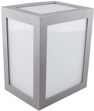 V-Tac Vt-822 Lampada Applique Led 12w Wall Light Cube Grigio Bianco Naturale 4000k - Sku 8338