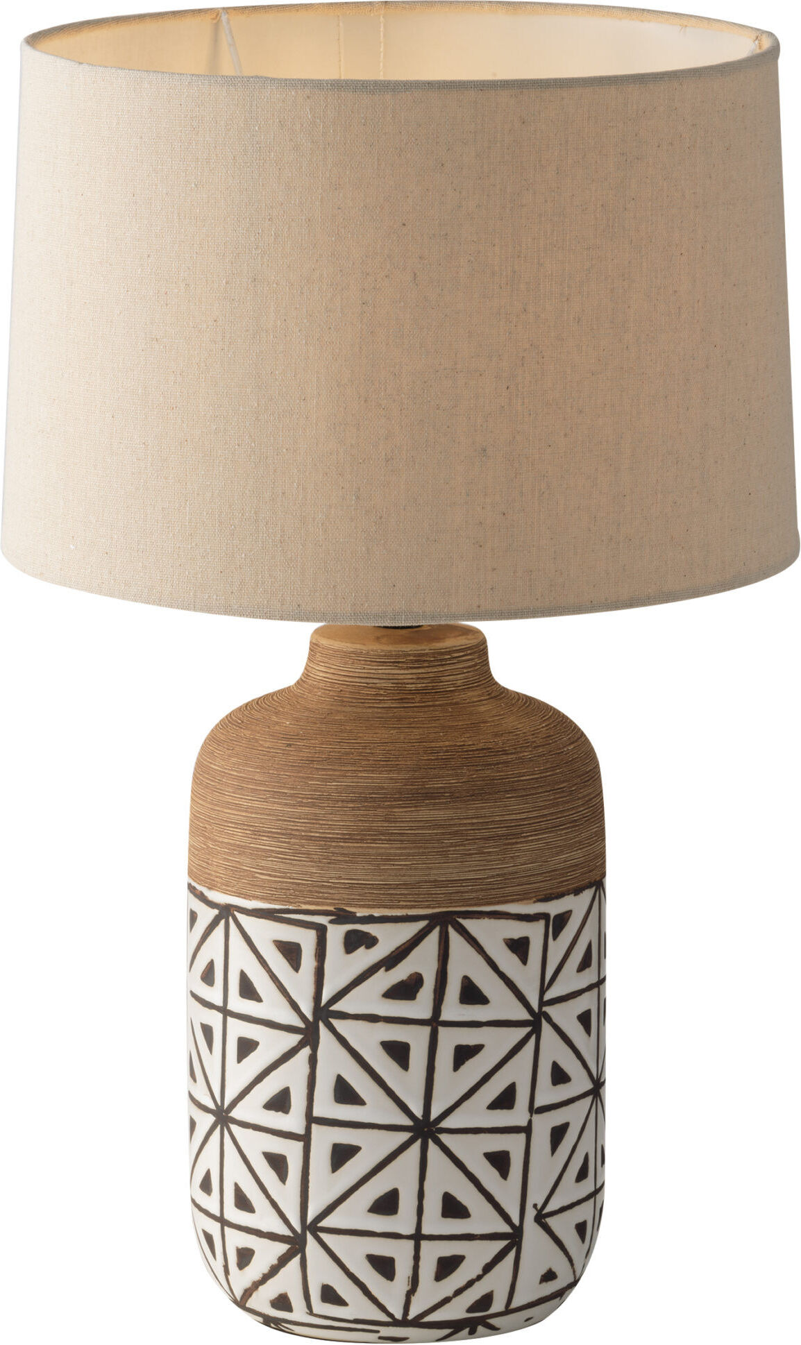 Lampadario Lume Vietri Table and Floor Lamp Colore Marrone 60W Mis 30 x 49 cm