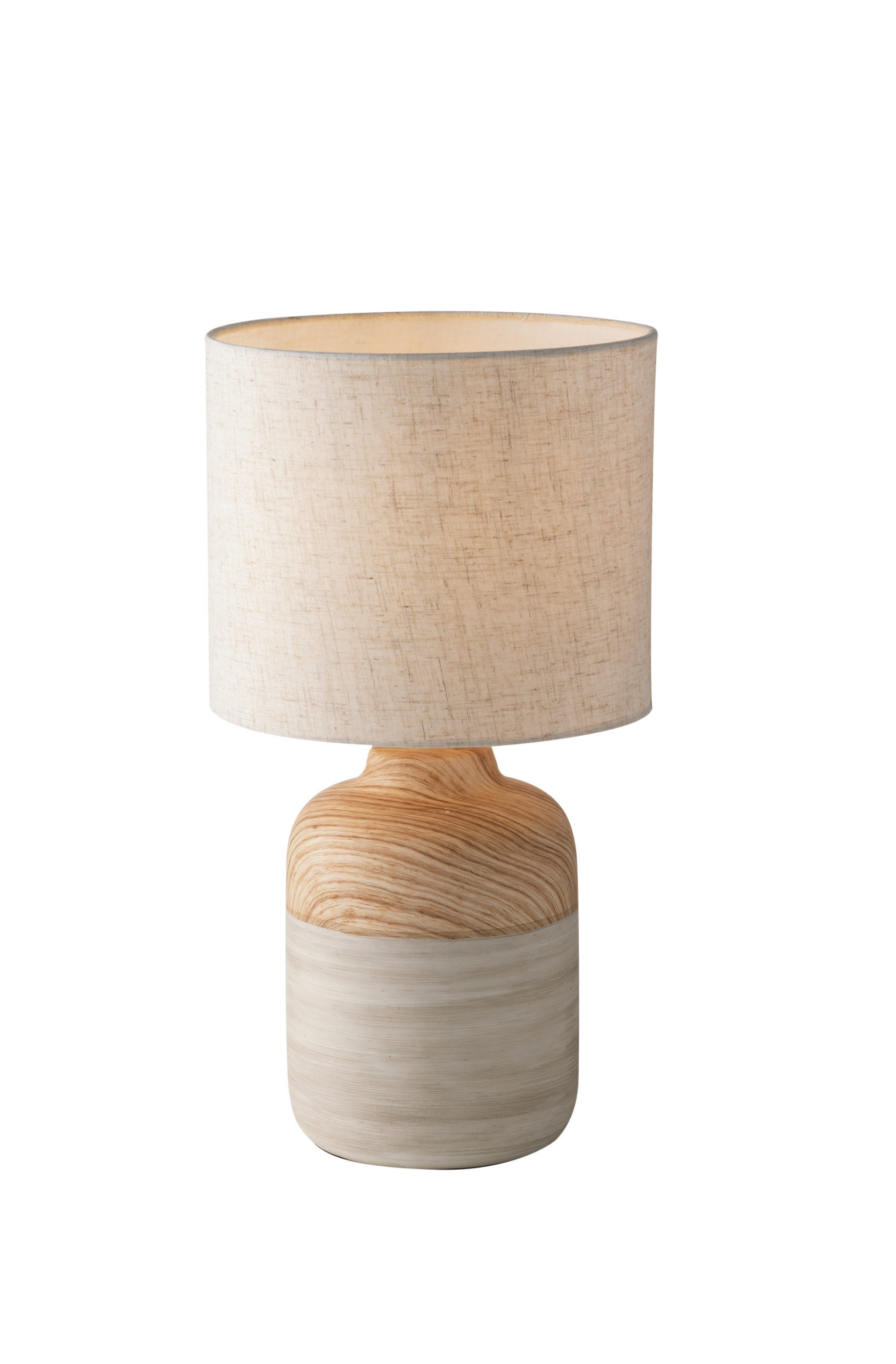 Lampadario Lumetto Woody Table and Floor Lamp Colore Avorio 60W Mis 22 x 41 cm