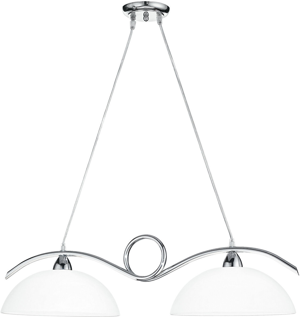 Lampadario Sospensione Halley Henging Colore Cromo 2 x E 27 max 60W