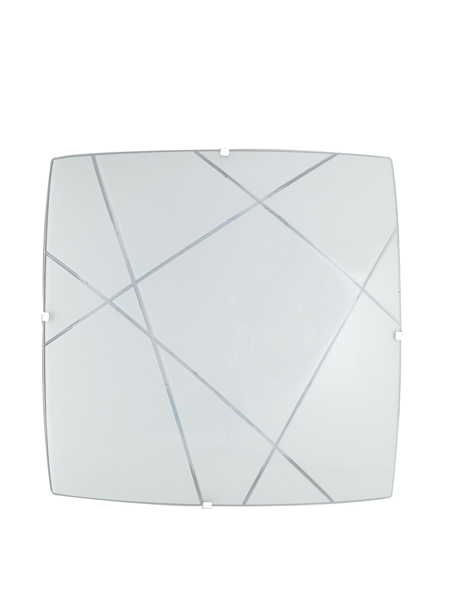 Lampadario Plafoniera Led Alexia Ceiling Lamp Colore Bianco 24W Mis 40 x 40 cm