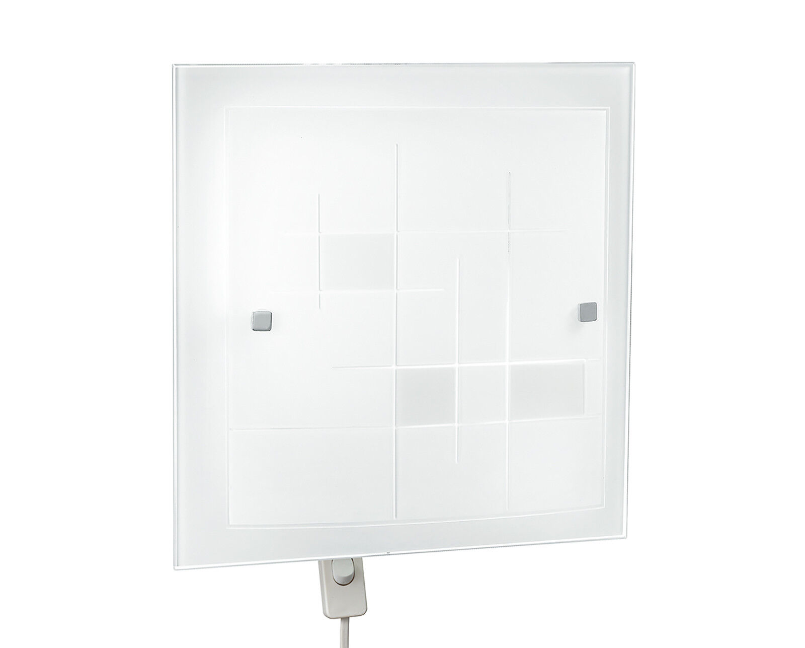 Lampadario Plafoniera Musa Ceiling Lamp Colore Bianco 60W Mis 30 x 30 cm