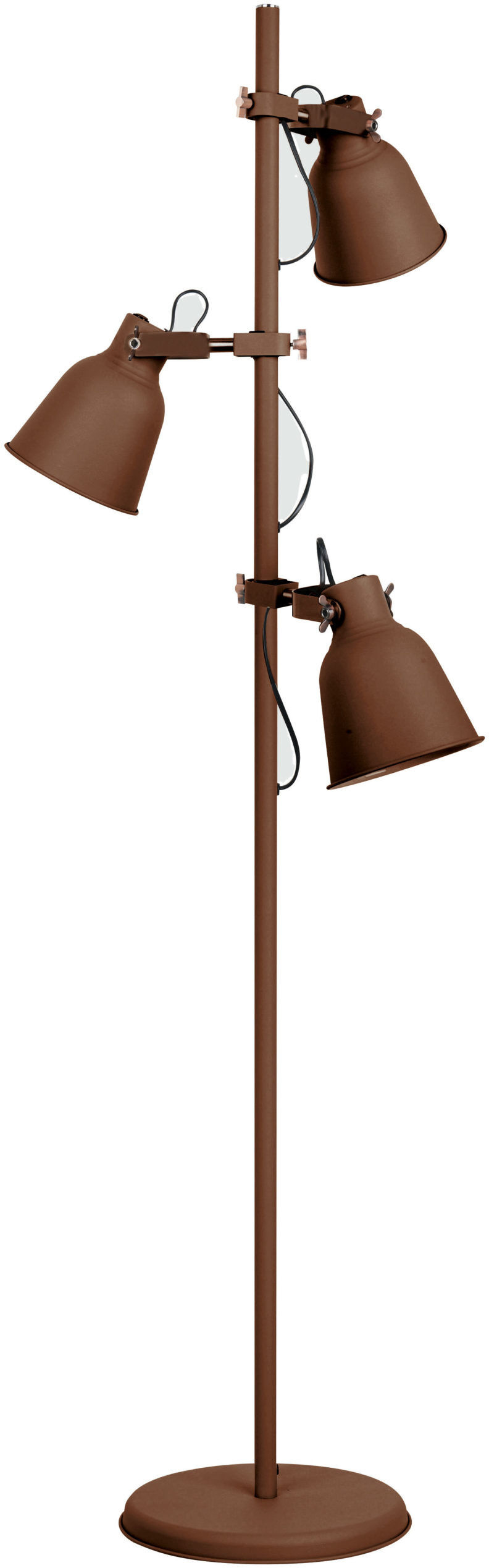 Lampadario Piantana Legend Industrial Vintage Colore Corten 60W Mis 50 x 166 cm