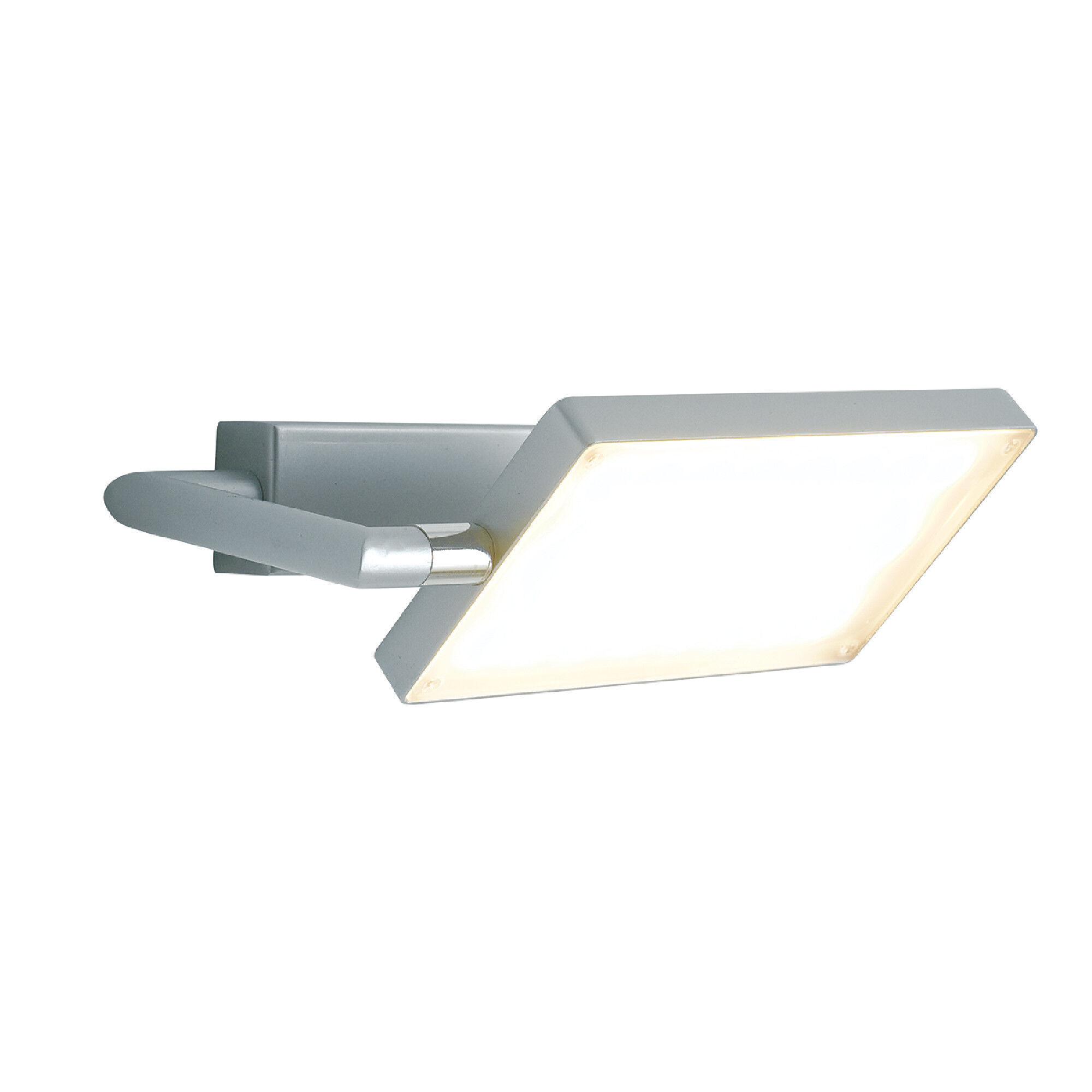 Lampadario Applique Led Book Moderno Colore Grigio 17W Dim 22,5 x 10-15 x 10-15 cm