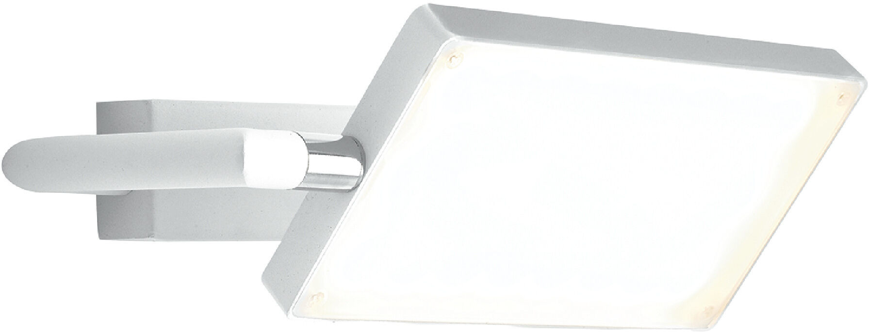 Lampadario Applique Led Book Moderno Colore Bianco 17W Dim 22,5 x 10-15 x 10-15 cm