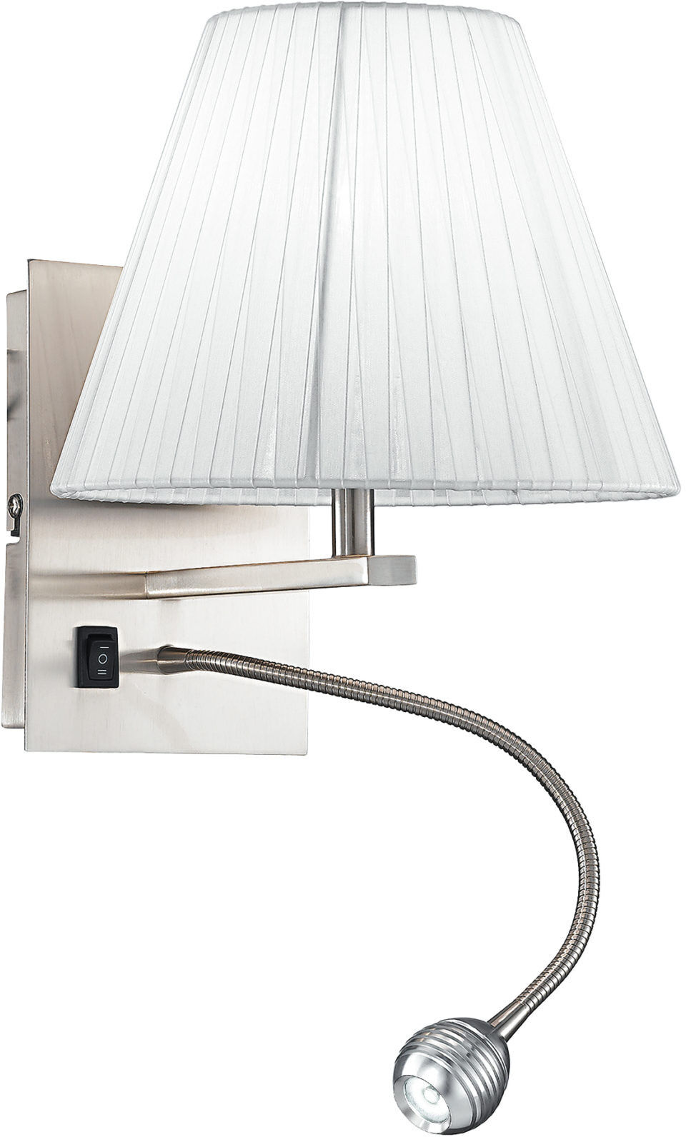 Lampadario Applique Led Helly, Tondo, Eclettico, Colore Bianco, 40W, Mis. 20 x 24 x 25 cm